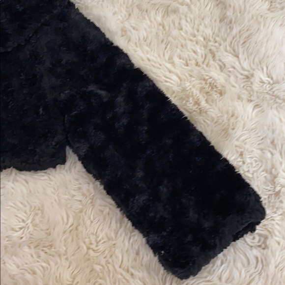 KOALA Toddler Girl Black Cropped Faux Fur Cardigan Size 24M EUC - Picture 4 of 7